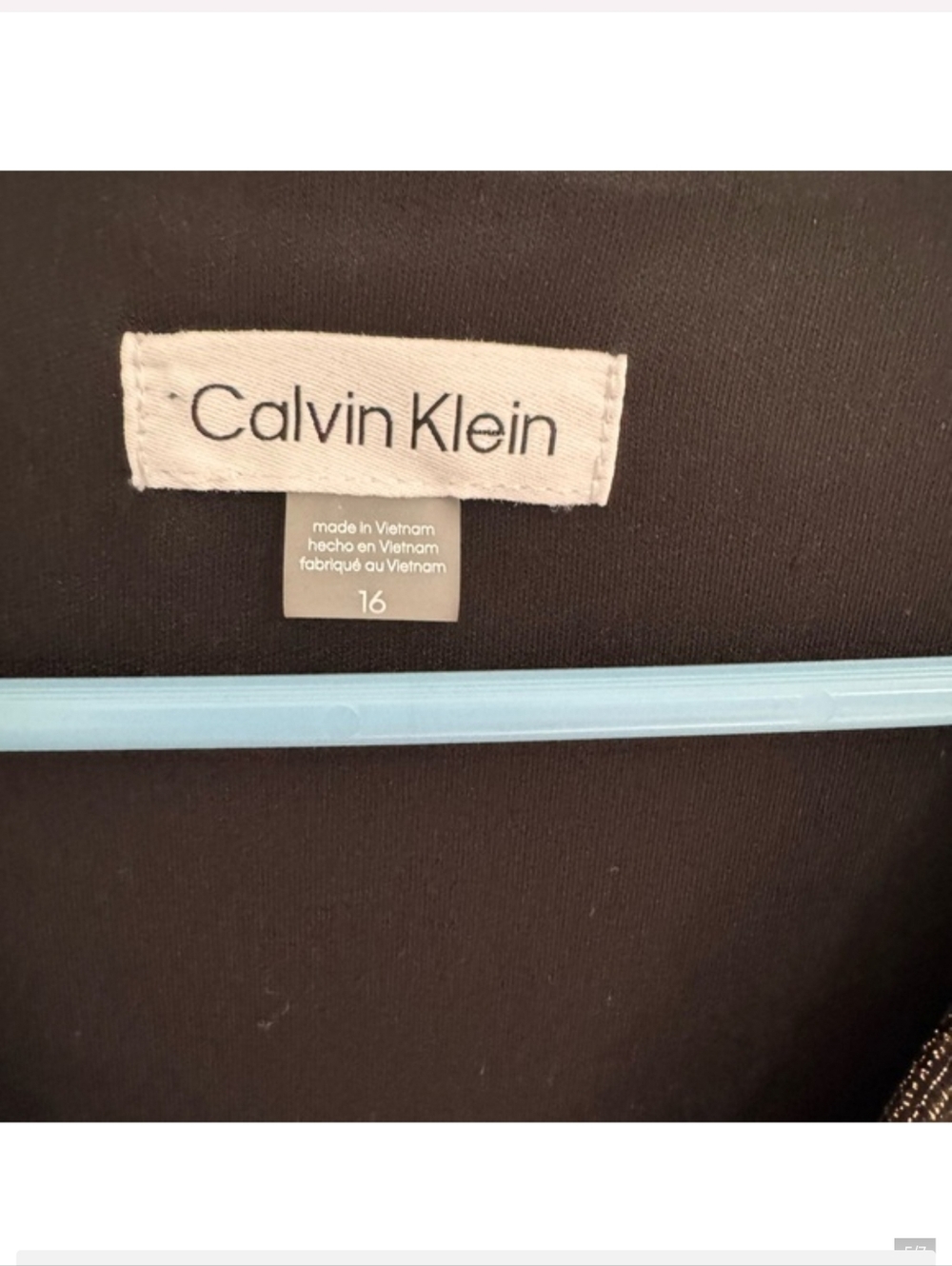 CALVIN KLEIN "Elegant" Black and Gold Women's Dress Size 16 - Picture 5 of 7